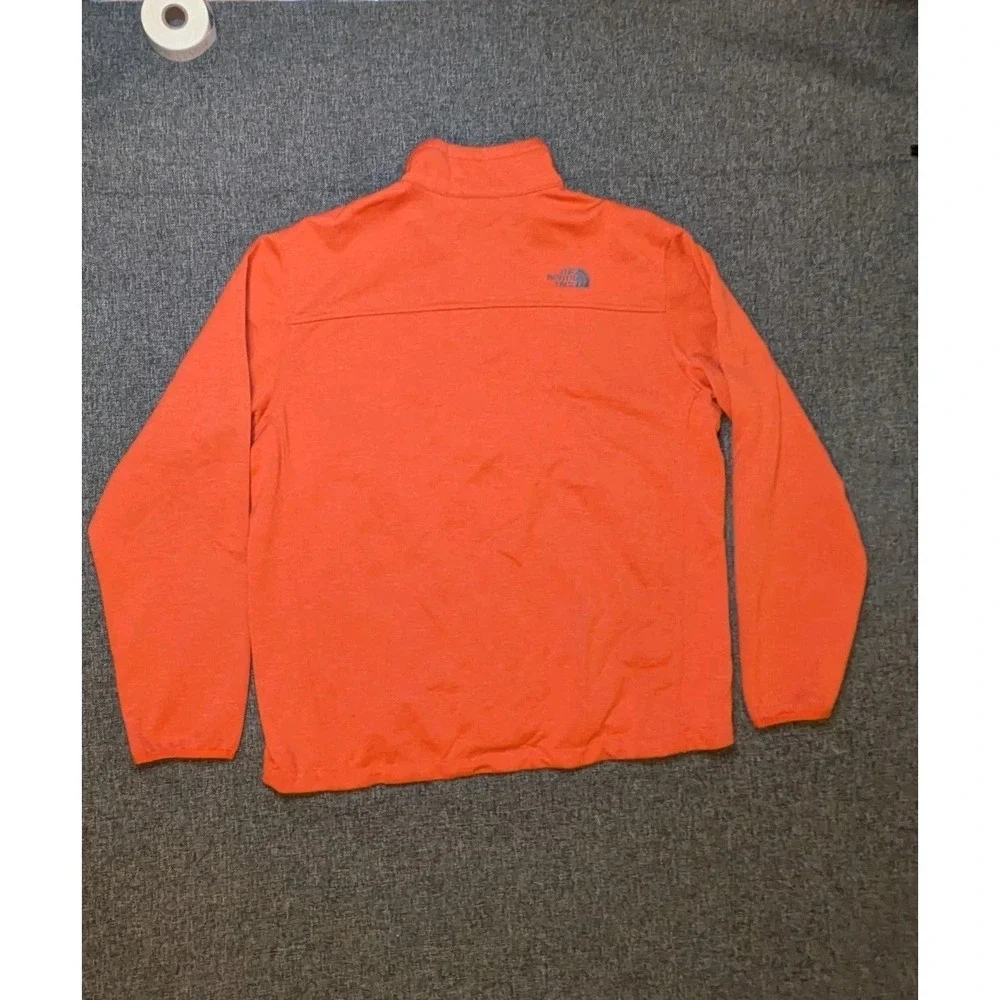 The North Face Jacket Men's XL‎ Orange Fleece Lined Full Zip Bionic Outdoor Coat